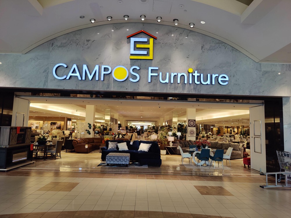 Illuminated mall storefront sign